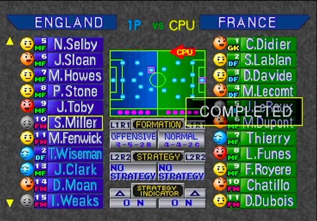 Goal Storm '97 screenshot 3 for Playstation